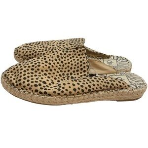 DV Chita canvas mob wife leopard mule casual comfy open back  size 11